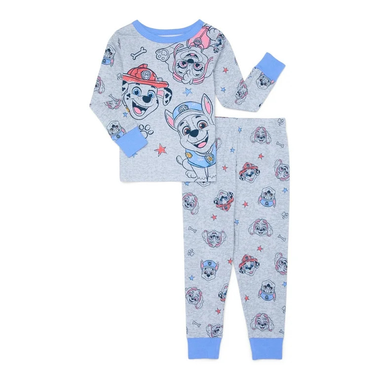 Character Toddler Long Sleeve Shirt and Pants Pajama Set, 2-Piece, Sizes 12M-5T - Walmart.com | Walmart (US)