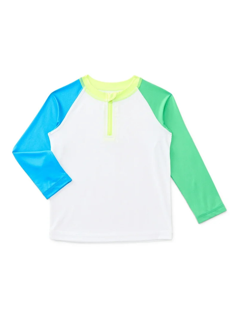 Wonder Nation Toddler Long- Sleeve Rash Guard, Sizes 12M-5T | Walmart (US)