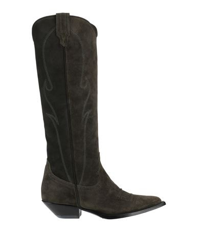 Sonora Woman Boot Military green Size 9 Leather | YOOX (US)