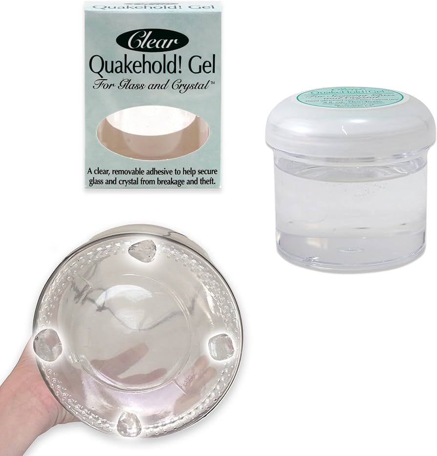 Quakehold! 22111 Gel for Glass and Crystal, Clear, 4oz | Amazon (US)