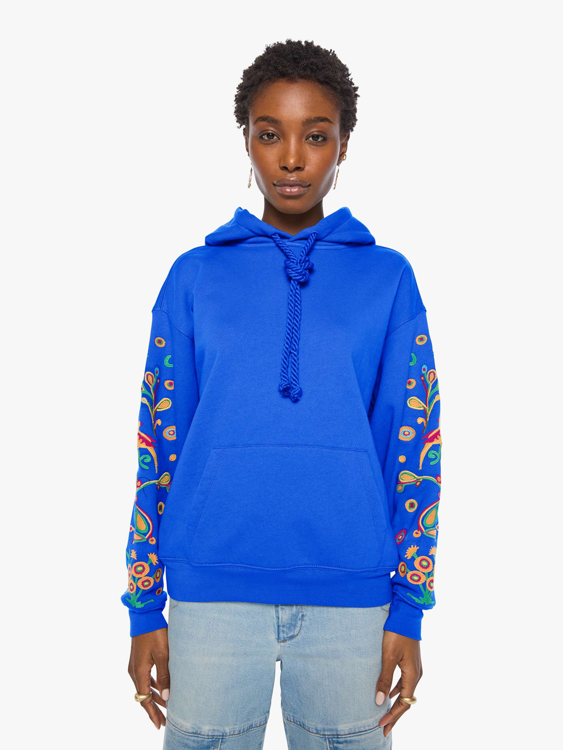 The Big Deal Hoodie - Dazzling Blue | Mother Denim