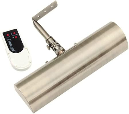 Concept Lighting 202L Cordless Remote Control LED Picture Light-7 3/4 inch Antique Brass with Sil... | Amazon (US)