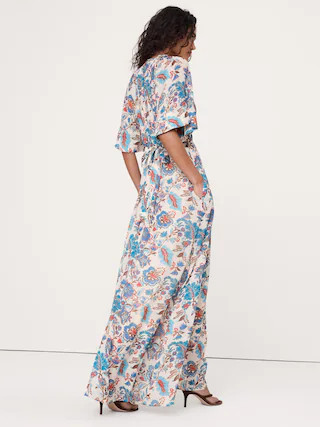 Tie-Back Maxi Dress | Banana Republic (US)
