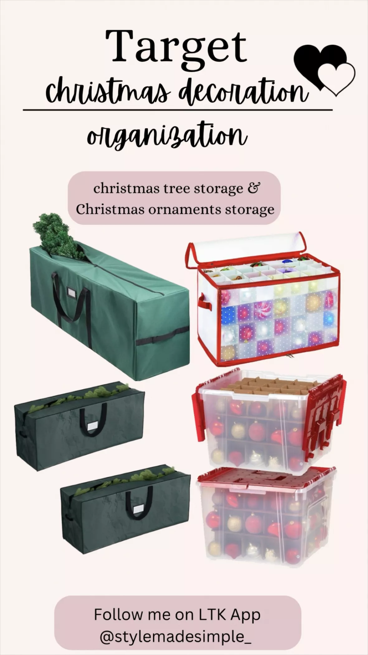 Christmas Ornament Storage Bins : Target