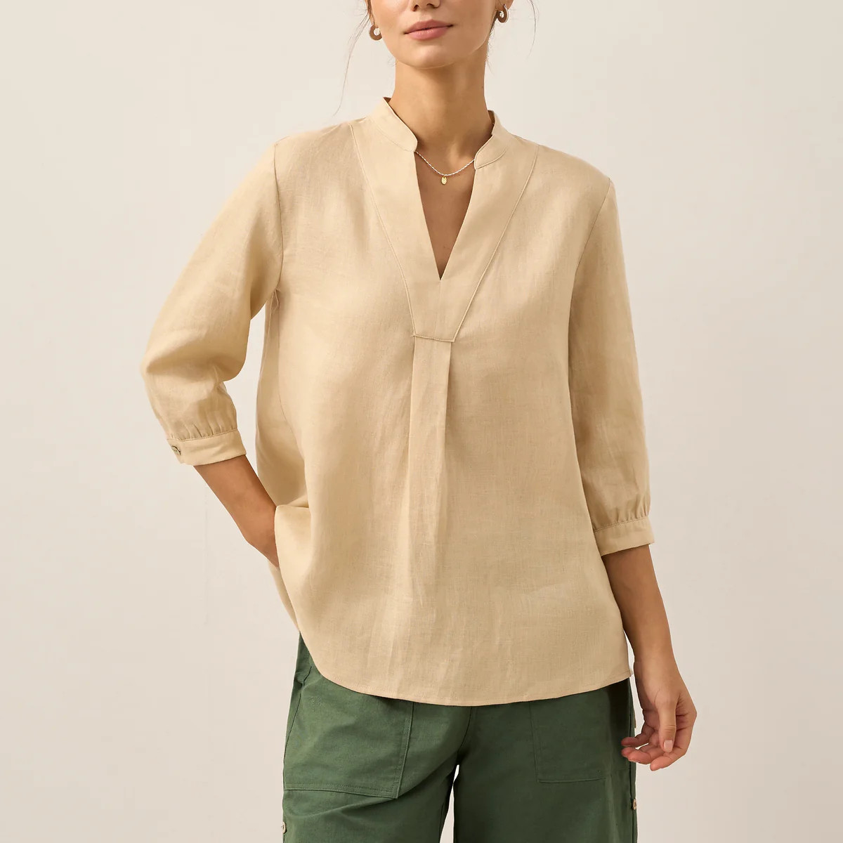 100% Linen Dress Shirt JOANNA | LINTICO