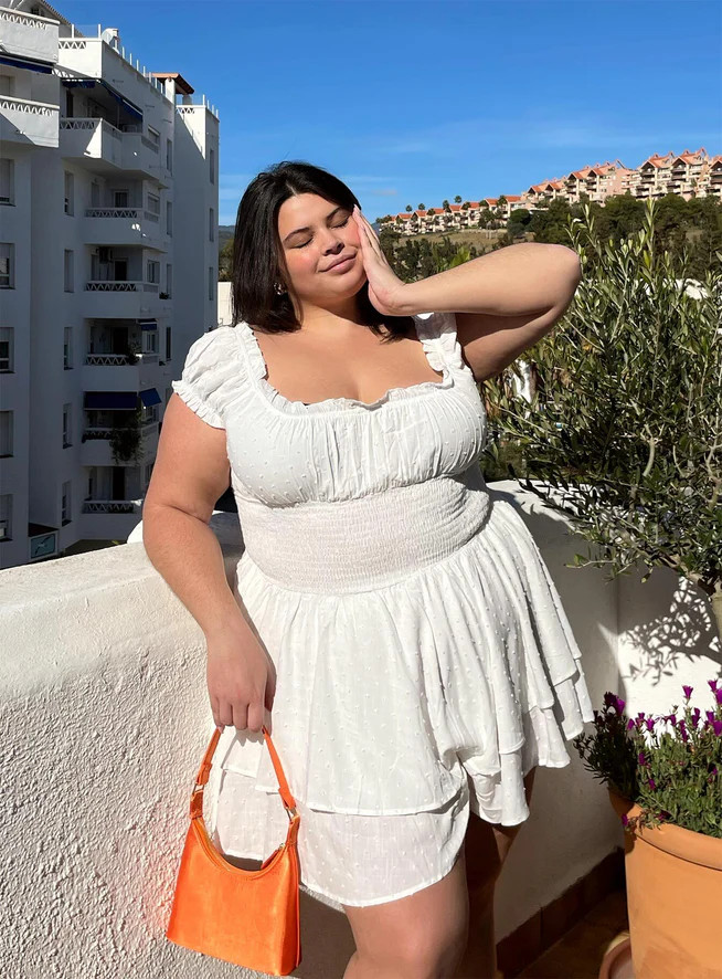 The Love Galore Romper White Curve | Princess Polly US