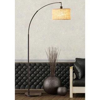 Carson Carrington Ylserod Antique Bronze Arc Floor Lamp | Bed Bath & Beyond