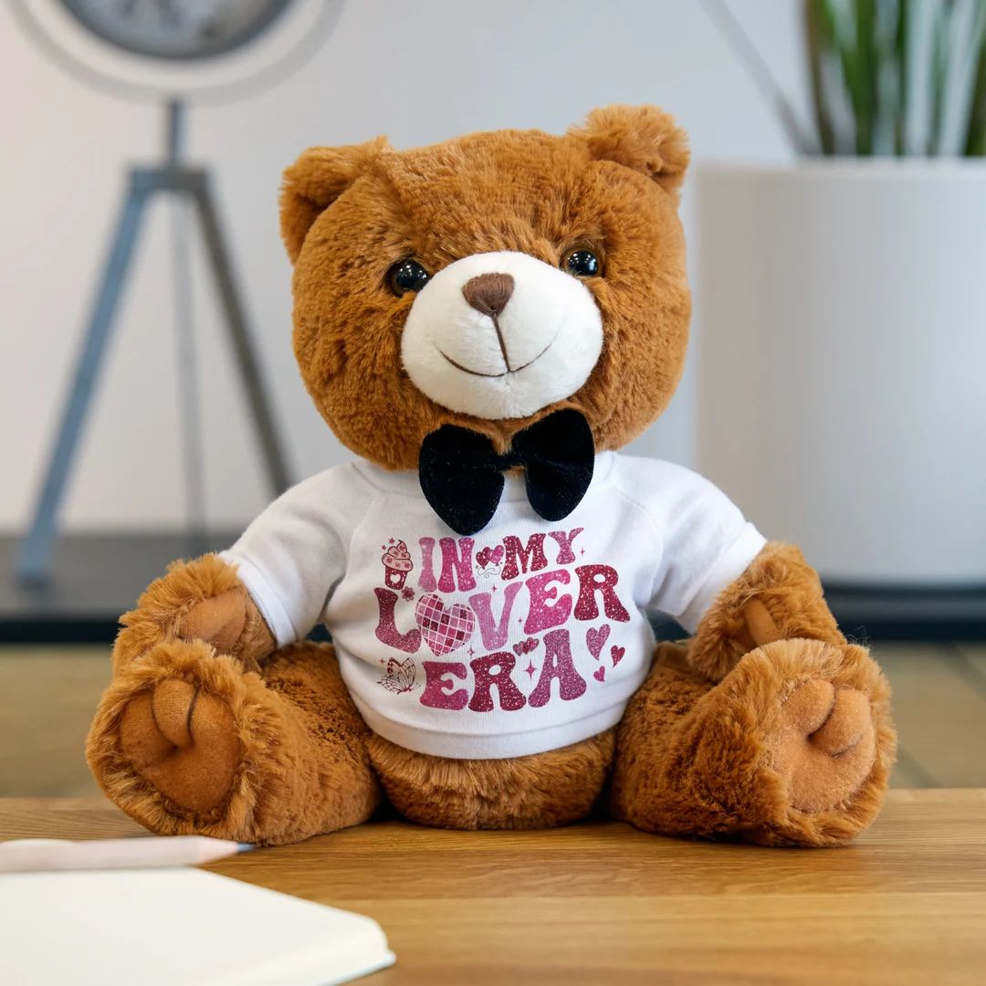VALENTINE BEAR Lover Era Teddy Bear With T-shirt, Swiftea Bear Taylor Valentines Gift, Girlfriend... | Etsy (US)