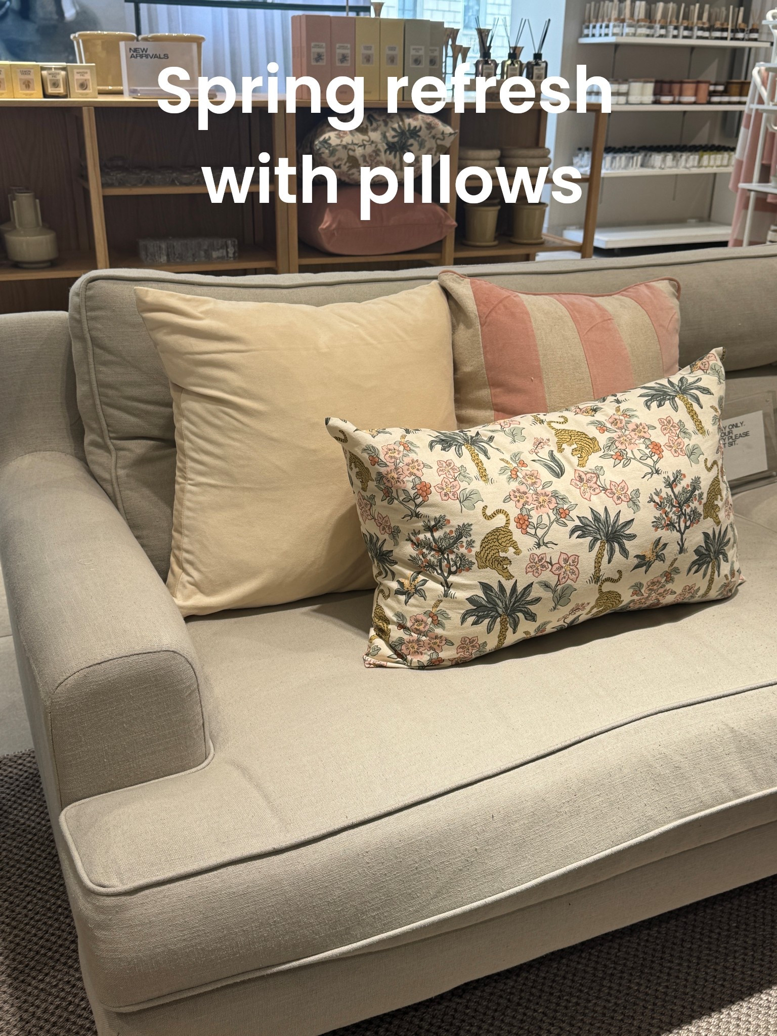 H&M soft spring color palette throw pillows are perfect for a quick home refresh 🌷 I previously shared their pastel scented candles in the same soft color palette—mixing throw pillows and candles is an easy, budget-friendly way to refresh your living room decor for spring without a full makeover.

#LTKHome #LTKSeasonal