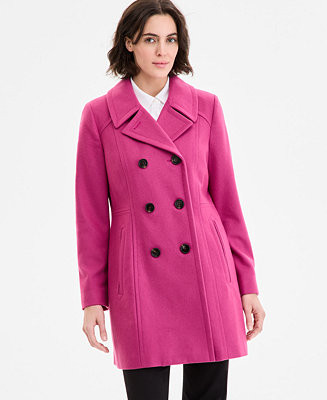 Women's Double-Breasted Peacoat | Macy's