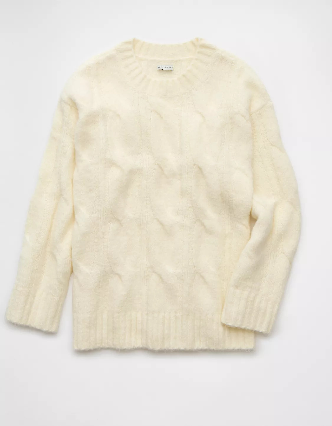 AE Whoa So Soft Cable Knit Sweater | American Eagle Outfitters (US & CA)