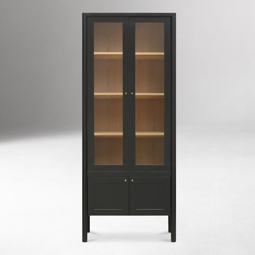 Emman Tall Glass Cabinet (86") | West Elm (US)