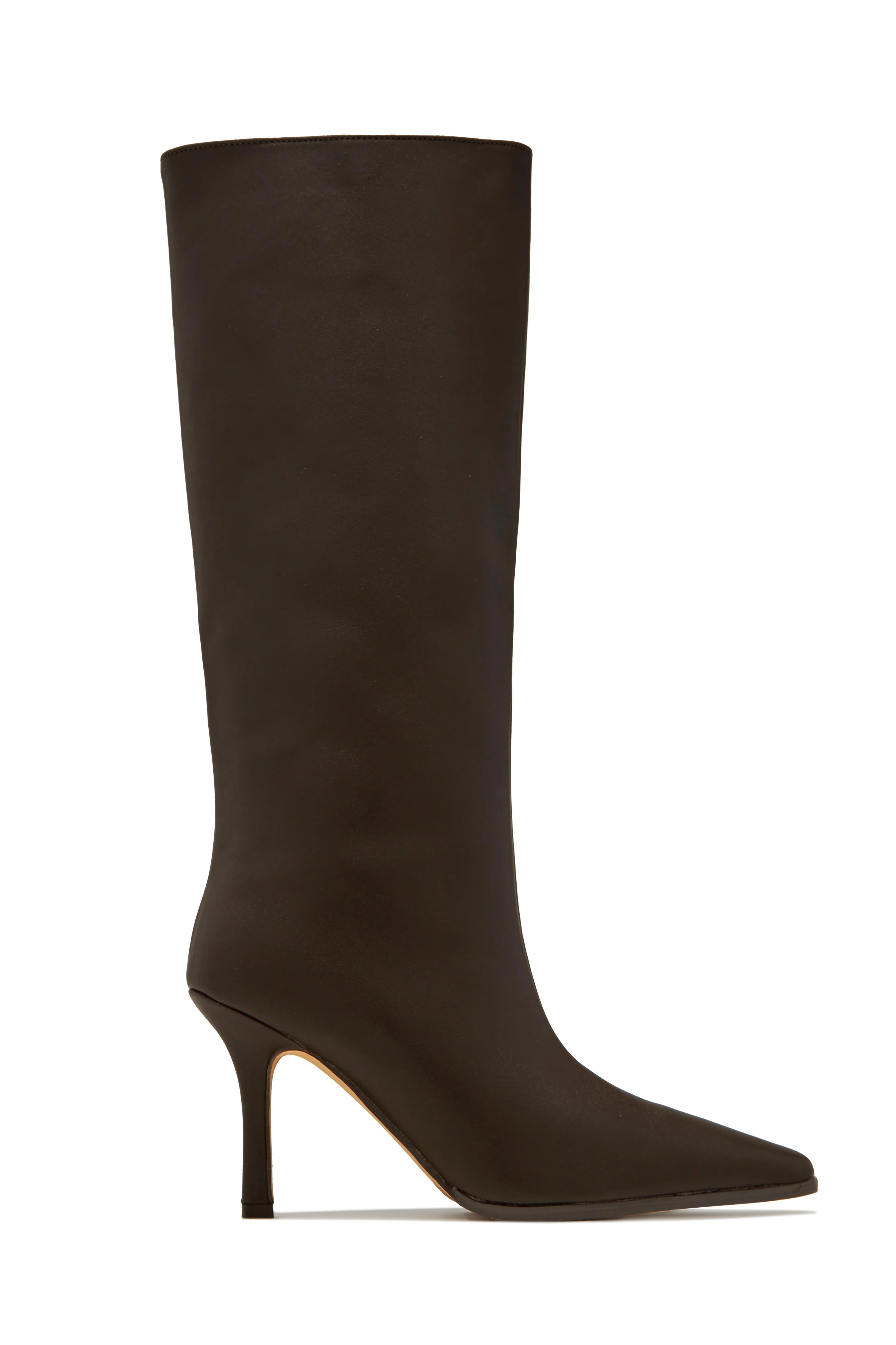 Miss Lola | Kianza Brown Heel Boots | MISS LOLA