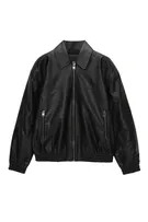 Oversize faux leather jacket | PULL and BEAR UK