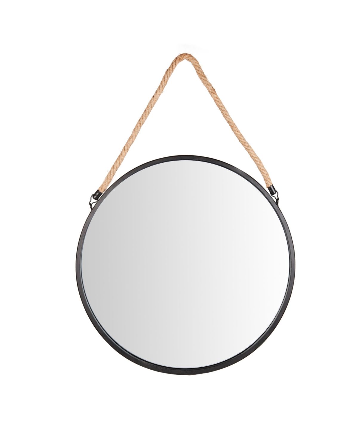 Danya B. 20" Decorative Round Metal Circle Wall Mirror with Hanging Rope | Macys (US)