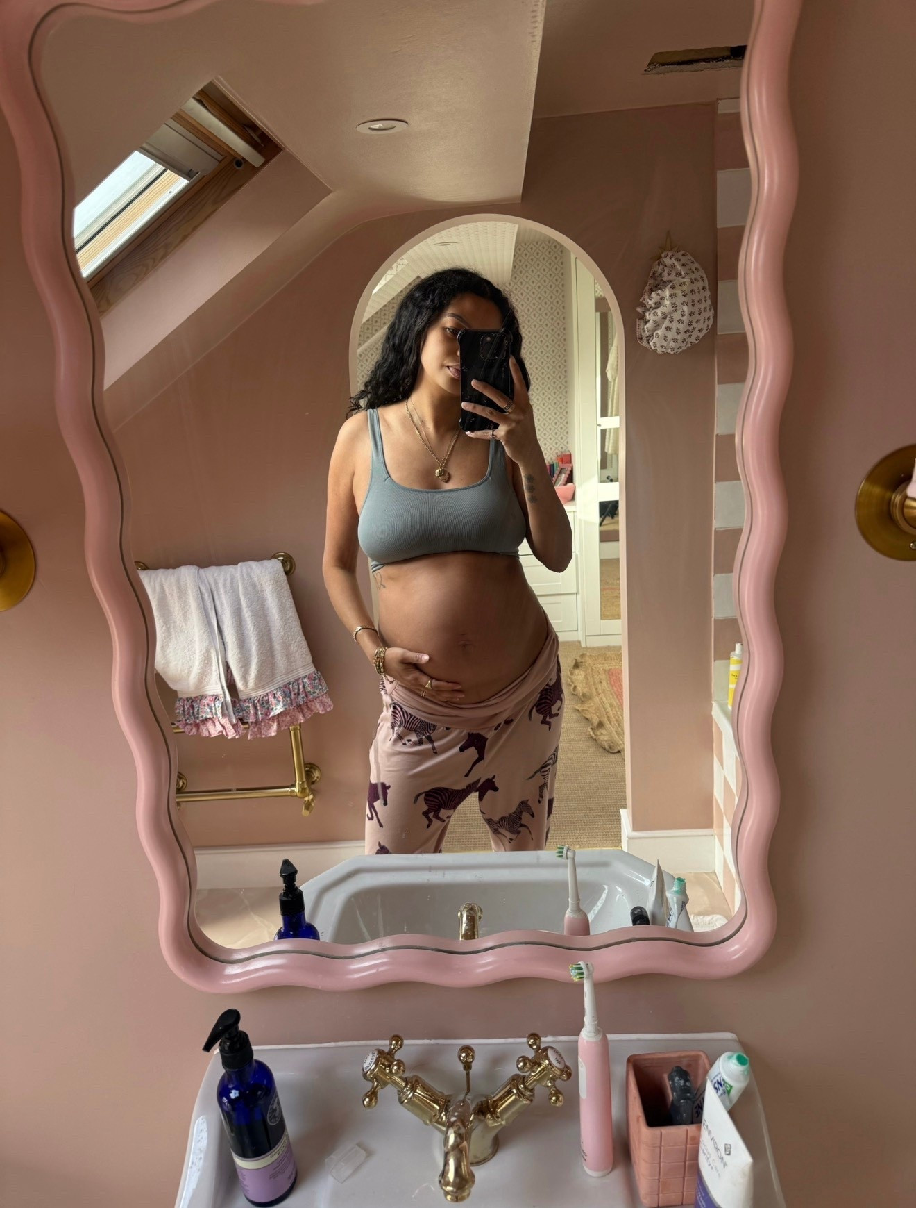 Living in these maternity pjs 🦓 

#LTKmaternity #LTKuk #LTKspring