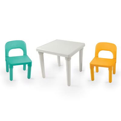 Dolu Kids Table & 2 Chairs Set, Toddler-Sized Plastic Play Furniture for Ages 2+ | Target