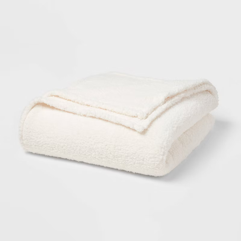 Sherpa Bed Blanket - Room Essentials™ | Target