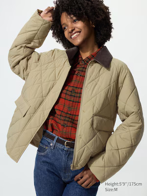 UNIQLO Women's Padded Utility Short Jacket, Black, Large | UNIQLO (US)