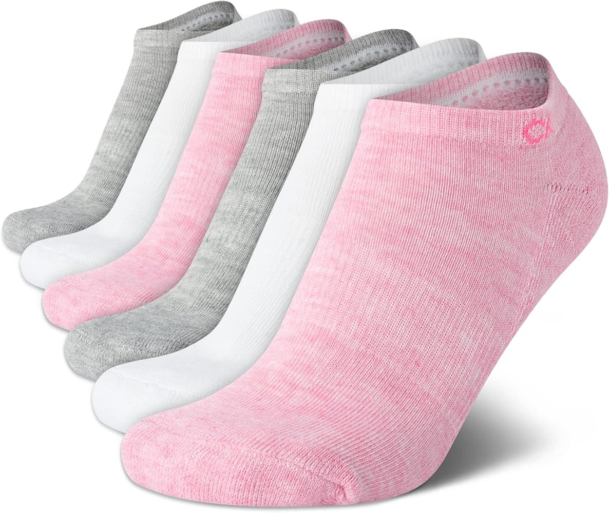 Calvin Klein Women's Low Cut Socks 6 Pack Performance Cushion Comfort No Show Socks - Breathable ... | Amazon (US)