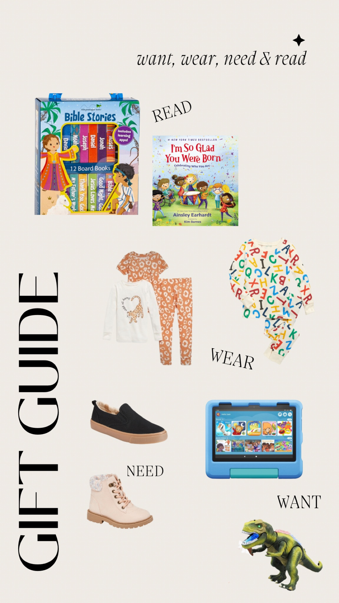 Gift Guide: Want, Wear, Need & Read! Keep the gifts simple with your littles this year! Books, pjs, shoes, etc!

#LTKfamily #LTKHoliday #LTKGiftGuide