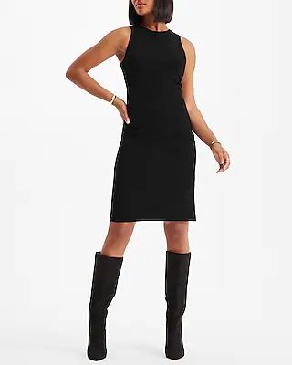 High Neck Midi Sheath Dress | Express