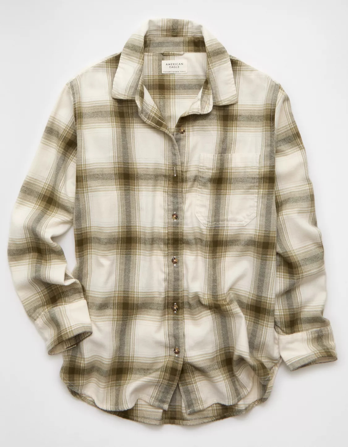 AE Oversized Flannel Shirt | American Eagle Outfitters (US & CA)