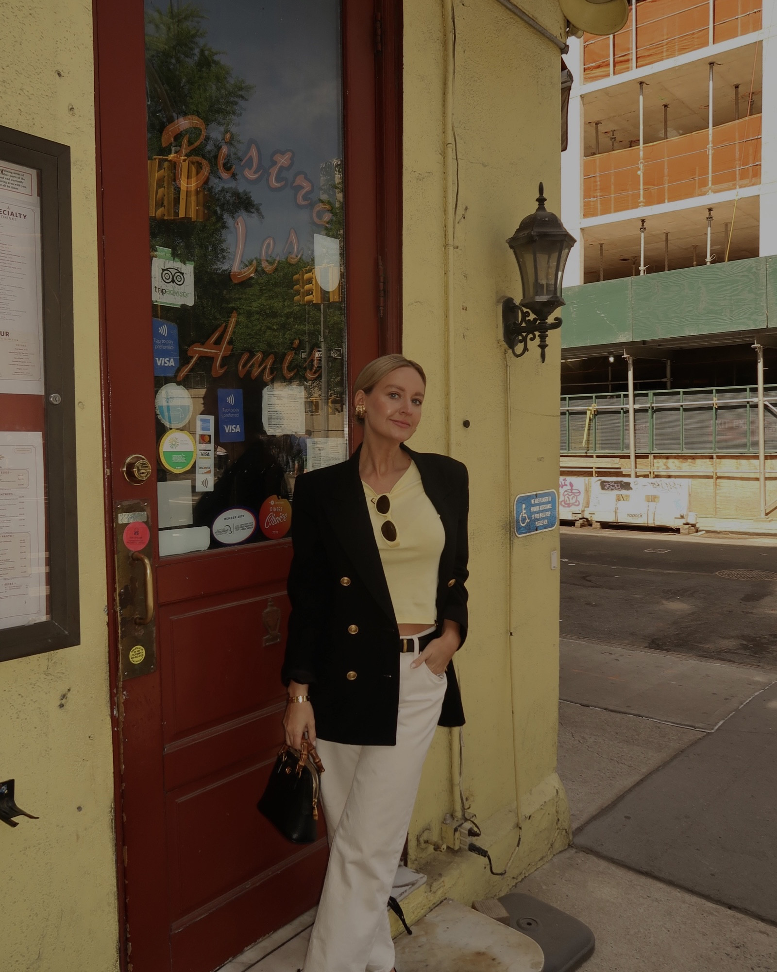 Yellow + blazer + mesh ballet flats 

#LTKStyleTip #LTKShoeCrush #LTKTravel
