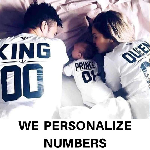 King Queen Prince Princess Family Shirts, Mommy Daddy Baby Matching Outfit for mom and son (Price pe | Etsy (US)