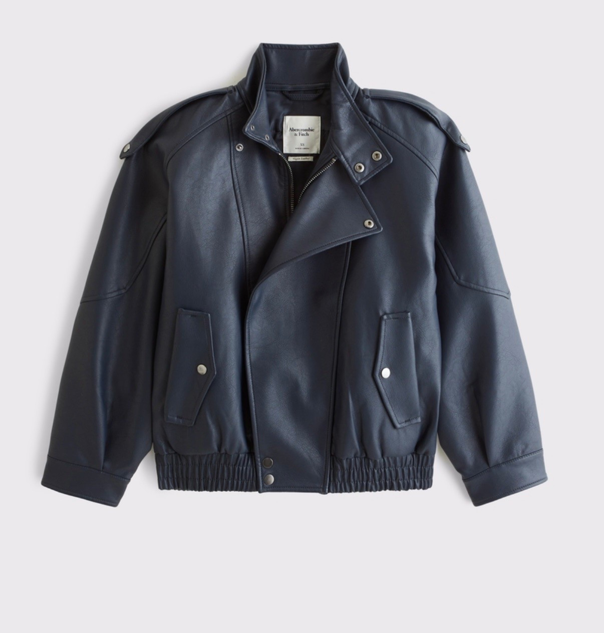 Abercrombie vegan leather jacket

#LTKSeasonal #LTKOver40 #LTKootd