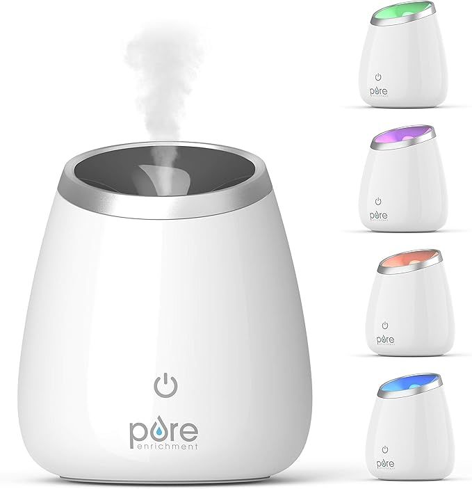 Pure Enrichment PureSpa Deluxe Ultrasonic Essential Oil Diffuser - 120ml Water Tank Lasts Up to 1... | Amazon (US)