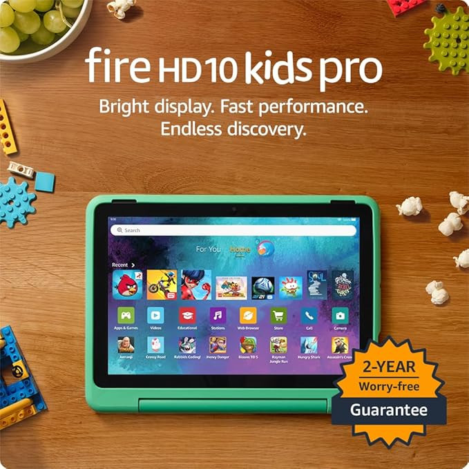 Amazon Fire HD 10 Kids Pro tablet (newest model) ages 6-12 | Bright 10.1" HD screen | Slim case f... | Amazon (US)