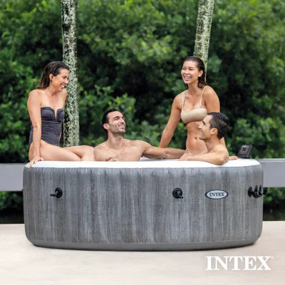 Bestway 4 - Person 104 Jets Plastic Inflatable Hot Tub | Wayfair North America