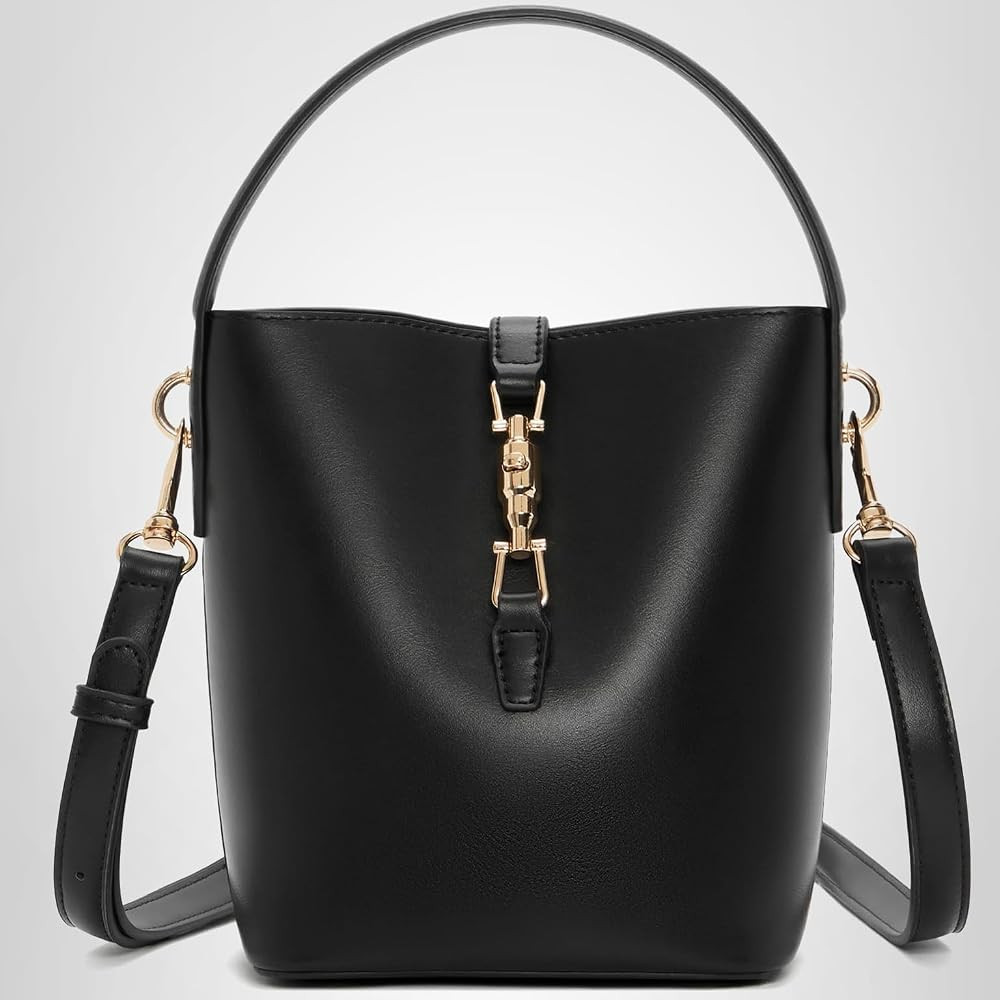 BOSTANTEN Small Bucket Bag for Women Crossbody Bags Trendy Vegan Leather Shoulder Purses Designer... | Amazon (US)