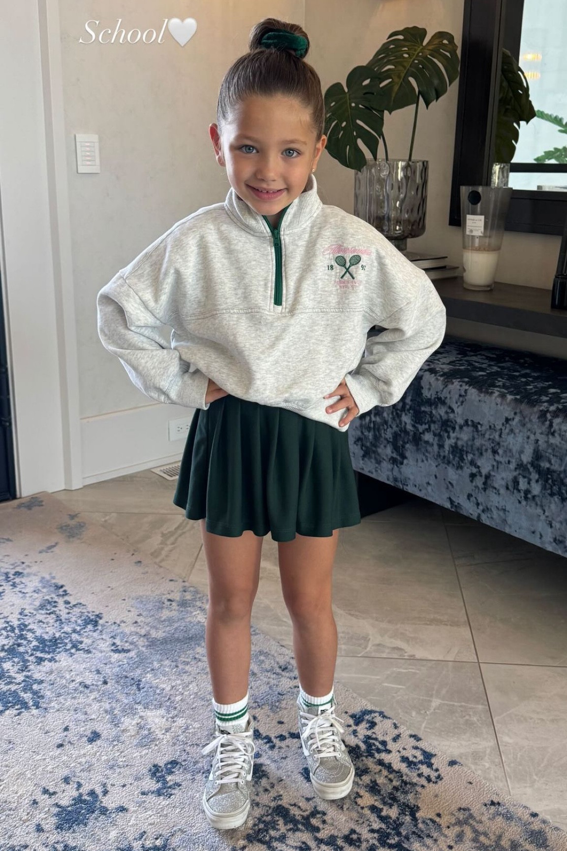 School outfit today! This is the cutest lil outfit 🤍 

outfit l tennis skirt l school outfit l back to schooll

#LTKKids #LTKBacktoSchool