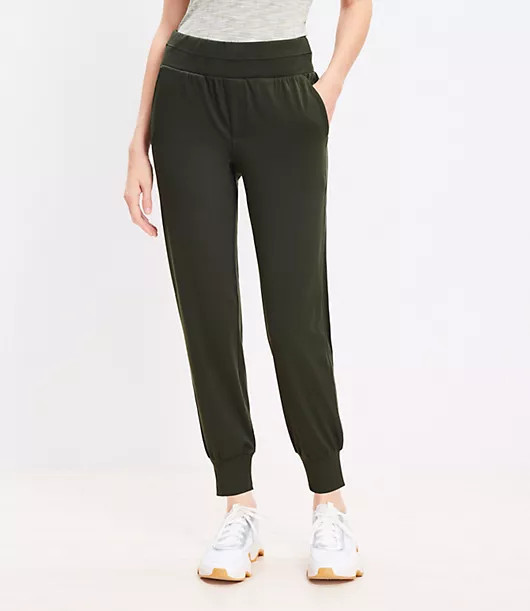Loft Lou & Grey Ribtrim Luvstretch Joggers | LOFT