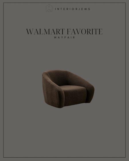 This large accent chair from Walmart is so cute. The style and color is trending, popular, accent chair, popular bedroom chair.

#LTKhome #LTKsalealert #LTKstyletip