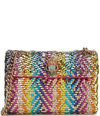 Kurt Geiger London Mini Kensington Woven Metallic Chain Strap Crossbody Bag | Dillard's | Dillard's
