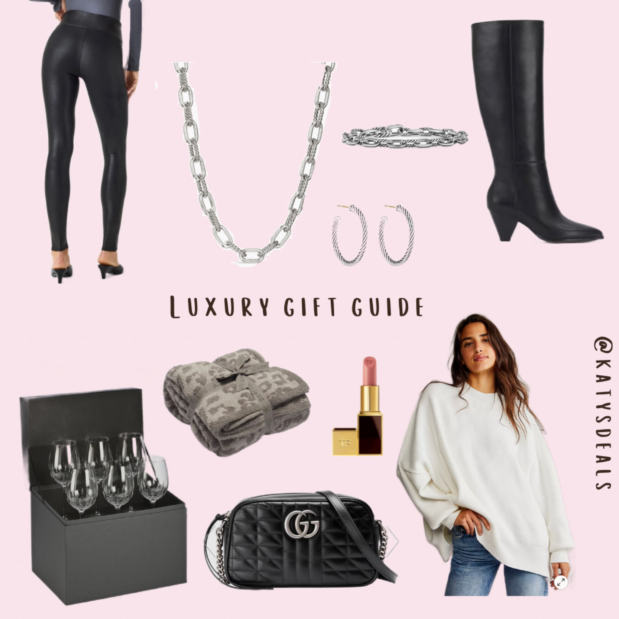 This Gift Guide is for the Luxury Shopper or the girl who needs something extra special. 😉 Also all approved by me.  

Luxury David  Yurman Tom Ford Spanx Vince Camuto DressupButtercup Barefoot Dreams Waterford Gucci
 

#LTKGiftGuide #LTKCyberWeek #LTKHoliday