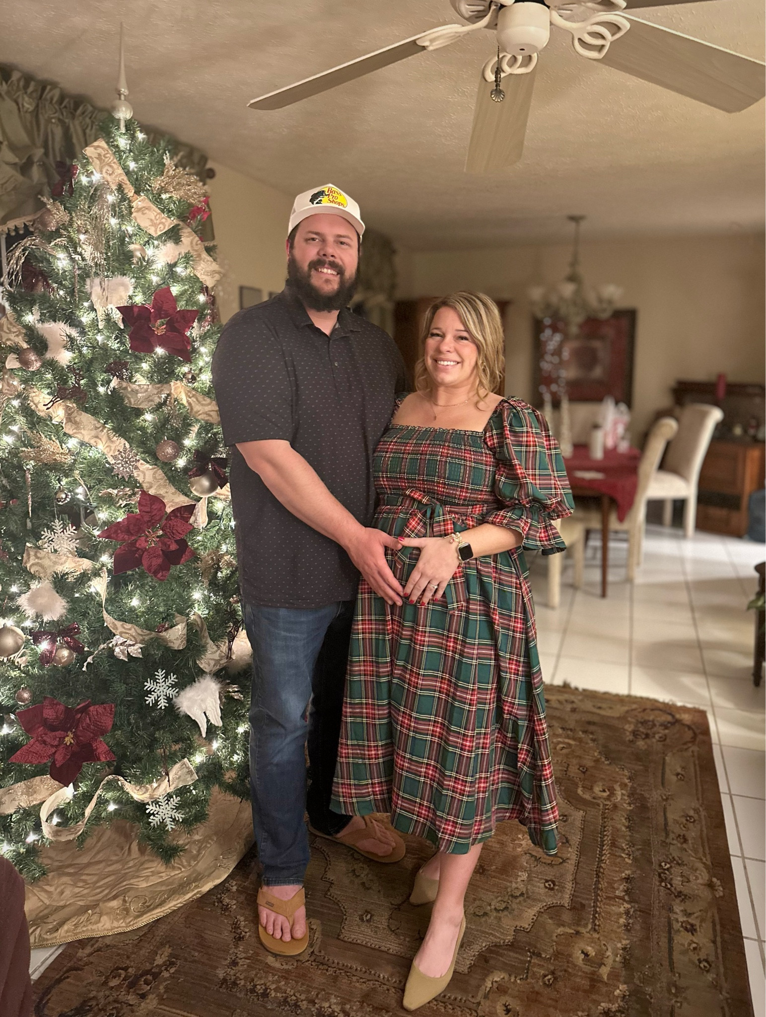 My absolute favorite Christmas dress, very accommodating for a baby bump as I enter the third trimester.#LTKStyleTip

For Bloomchic clothing use code ‘’BLOOMCHIC" (for 15% off）at checkout 

For Cupshe clothing use code “OLIVIAA20" for 15% off a 65+ order or 20% off a 109+ order.

#LTKBump #LTKMidsize