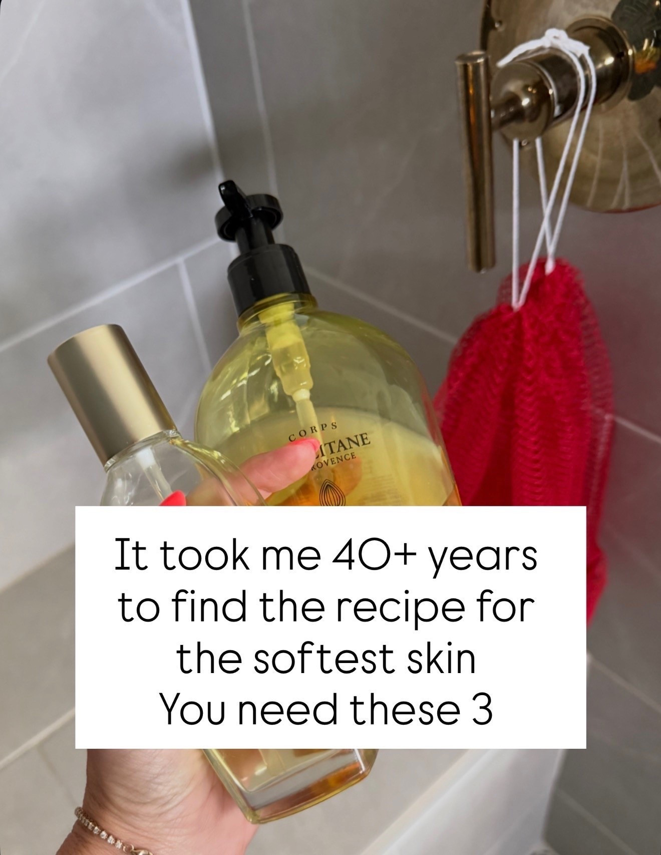 It took me 40+ years to figure out the routine that keeps my skin unbelievably soft, and these three products are the reason. Exfoliate, cleanse, and lock in moisture. It’s simple, takes just a few extra minutes, and makes such a difference in how my skin feels every day.

body care routine, soft skin, exfoliating routine, shower essentials, body cleanser, body oil, skincare favorites, glowing skin, body care products, self care, annabrstyle

#LTKOver40 #LTKBeauty #LTKselfcare