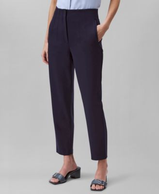 Calvin Klein Women's Ponte Cropped Straight-Leg Pants - Macy's | Macy's