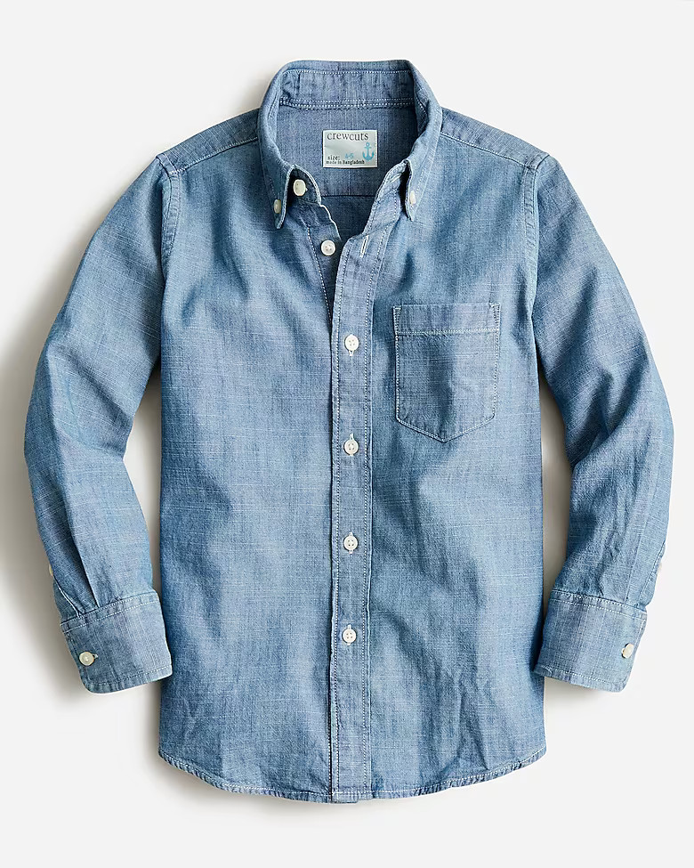 Kids' chambray button-down | J. Crew US