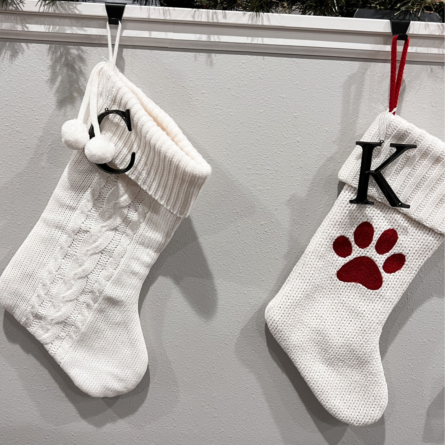 Hack: buy letter ornaments to label your stockings 👌🏼 one of my favorite things I’ve done and so easy! 

#LTKHoliday #LTKhome #LTKSeasonal