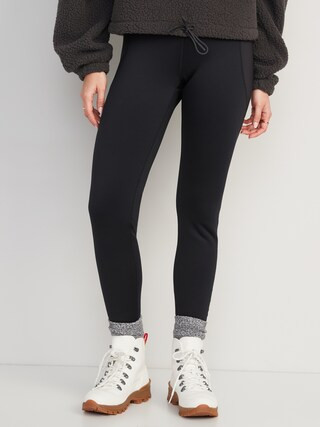 High-Waisted UltraCoze Fleece-Lined Leggings for Women | Old Navy (CA)