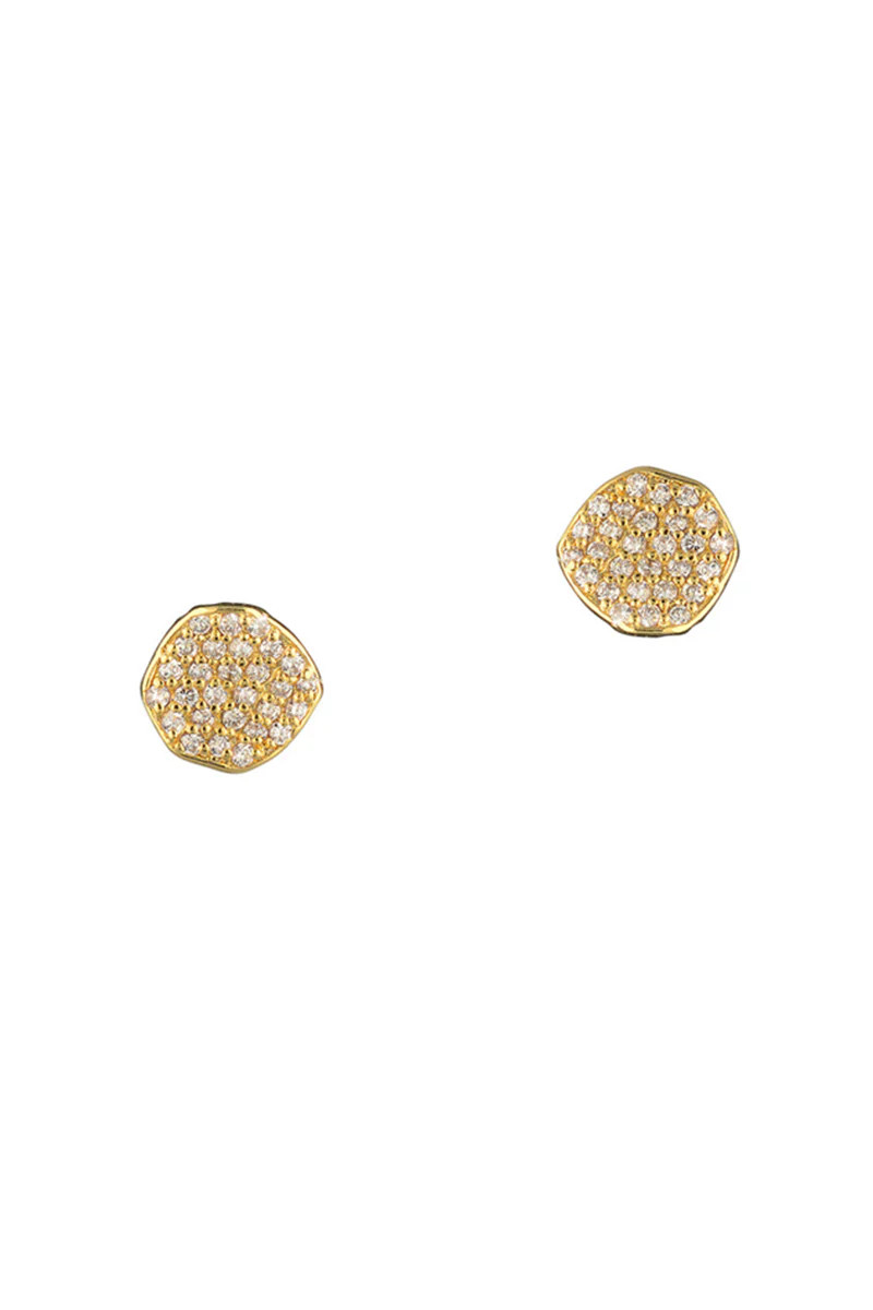 Tai Cz Disc Stud Earring | Gibson