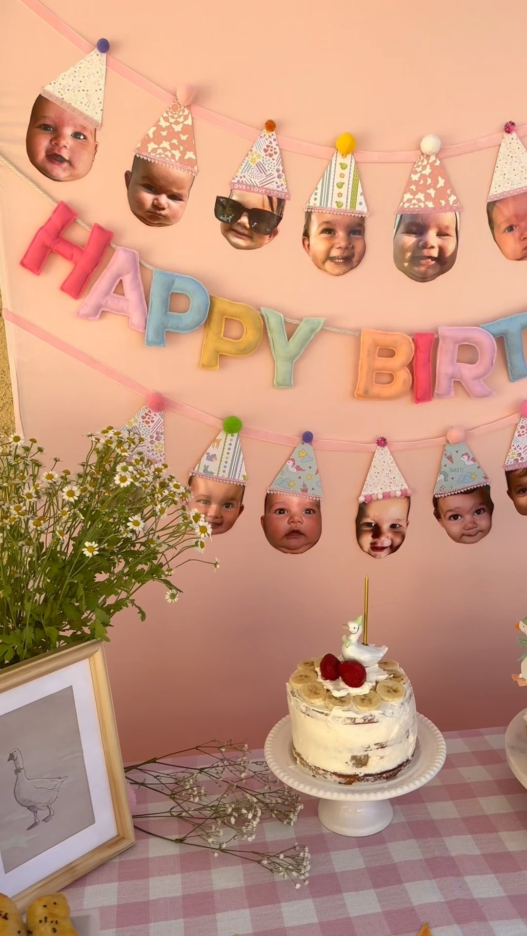 This might be the cutest DIY i’ve ever made 🥹 Here is everything I used and how i made these face banners for my daughter’s first birthday 🎂 

#LTKKids #LTKmomlife #LTKBaby