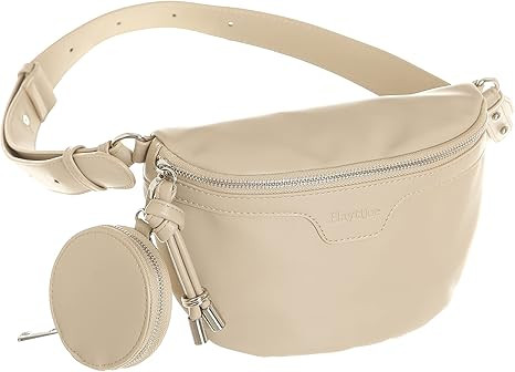 Crossbody Fanny Packs for Women, Sling Bags with Coin Purse Bumbag, Leather Belt Bag Chest Purse ... | Amazon (US)