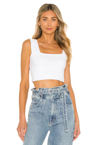 Susana Monaco Wide Strap Crop Top in Sugar from Revolve.com | Revolve Clothing (Global)