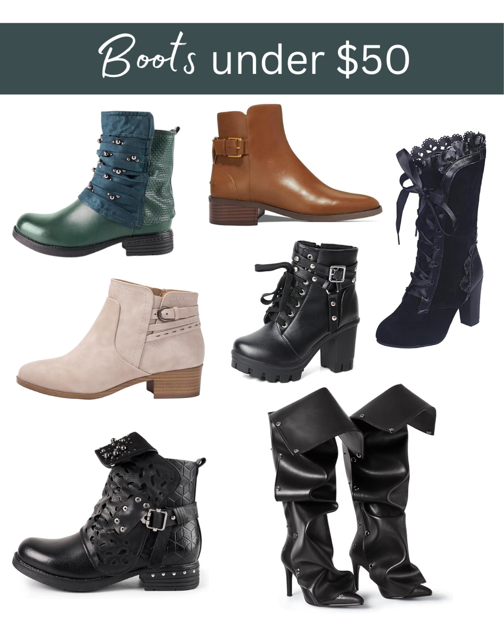 Boots under $50, fall boots, winter boots, booties 

#LTKStyleTip #LTKFindsUnder50 #LTKShoeCrush